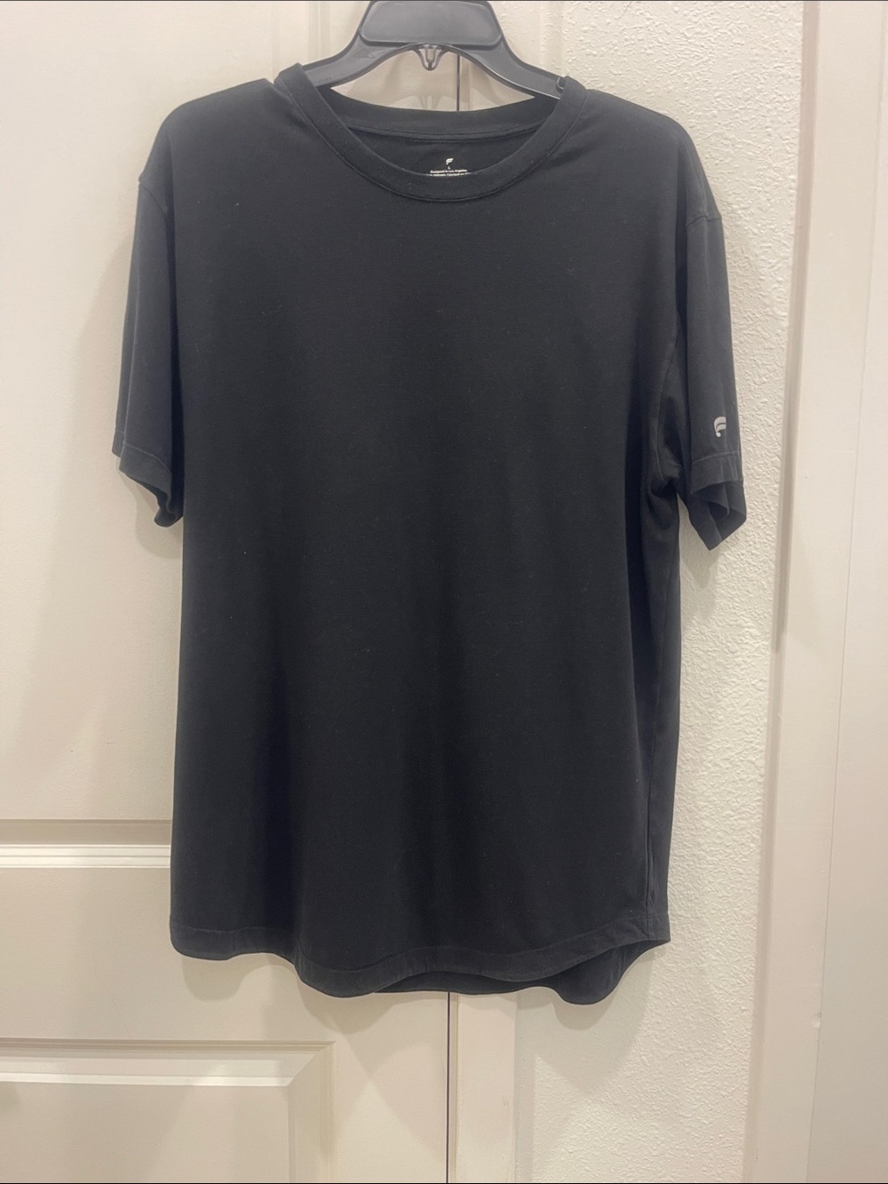 Fabletics Men's Black Short Sleeve Crew T-Shirt